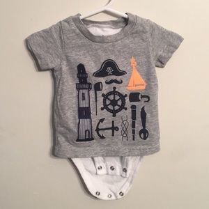 ⛵️Carter’s Nautical T-Shirt Onesie🏖